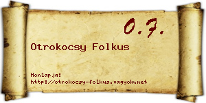Otrokocsy Folkus névjegykártya